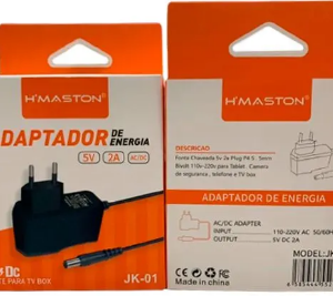 Fonte de Alimentação Bivolt 5v 2a Plug P4 para TV box