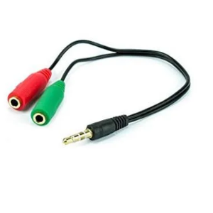 Adaptador P2 x P3 microfone e fone celular
