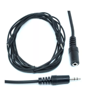 Cabo de áudio extensor P2 macho x P2 fêmea 1,5m
